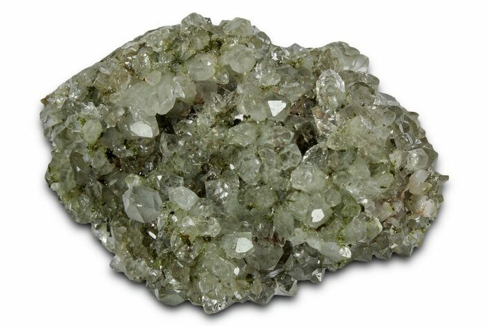 Quartz Crystals on Pistachio-Green Epidote - Turkey #337473